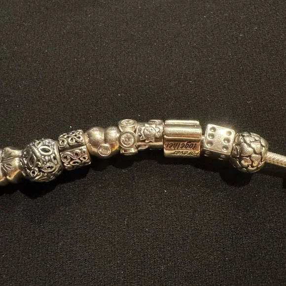 Pandora Silver Bracelet with 15 Charms. Like new ! - Picture 5 of 5
